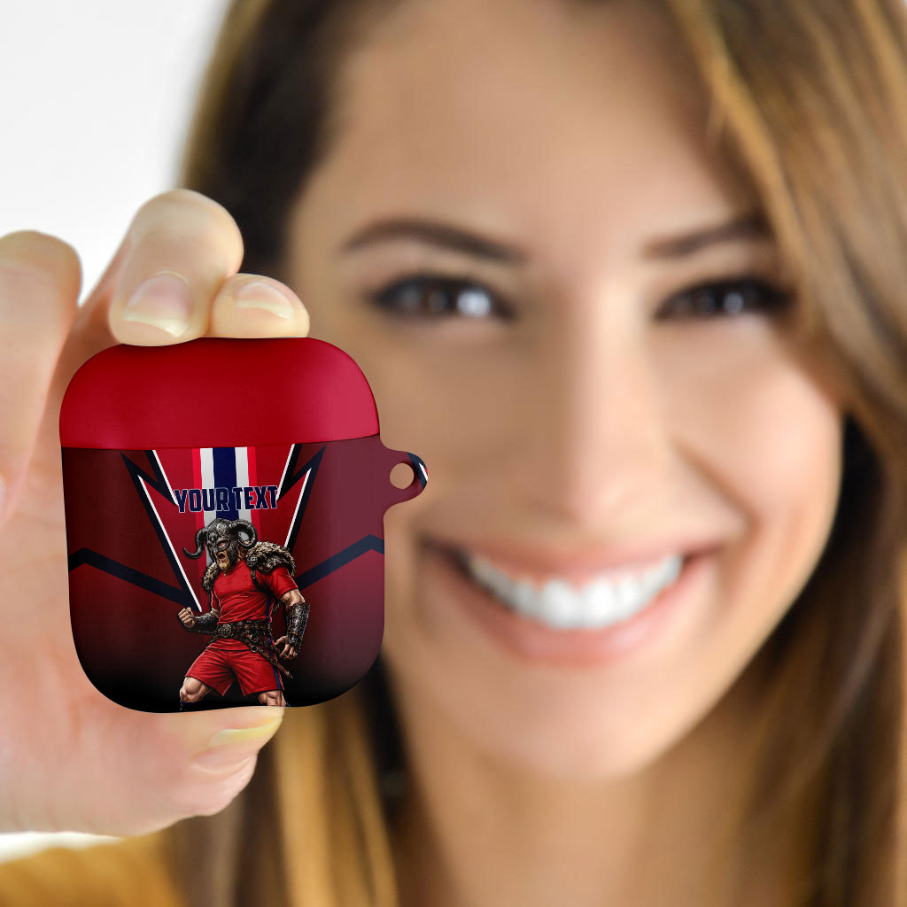Personalized Norway Viking AirPods Case Nordic Flag Sports Style