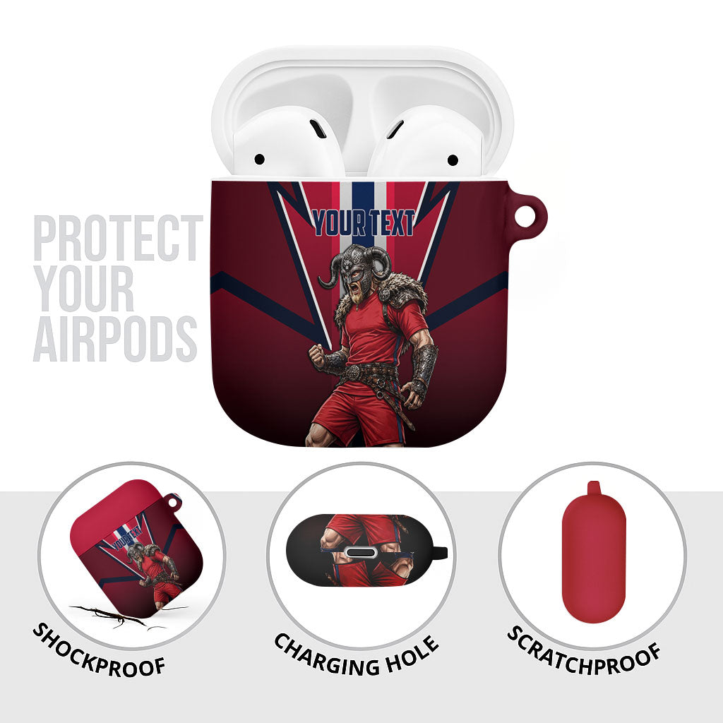 Personalized Norway Viking AirPods Case Nordic Flag Sports Style