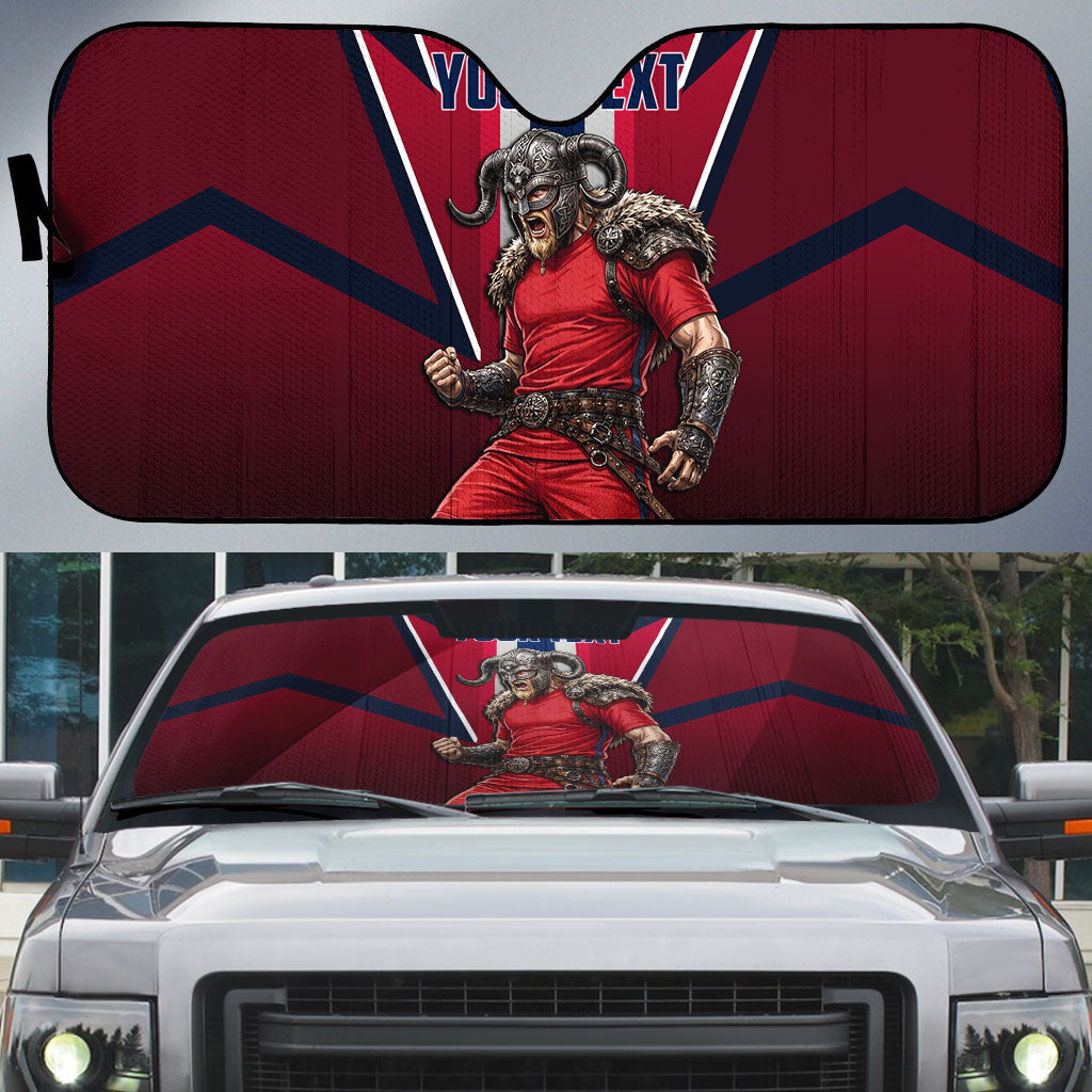 Personalized Norway Viking Auto Sun Shade Nordic Flag Sports Style