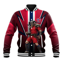Personalized Norway Viking Baseball Jacket Nordic Flag Sports Style