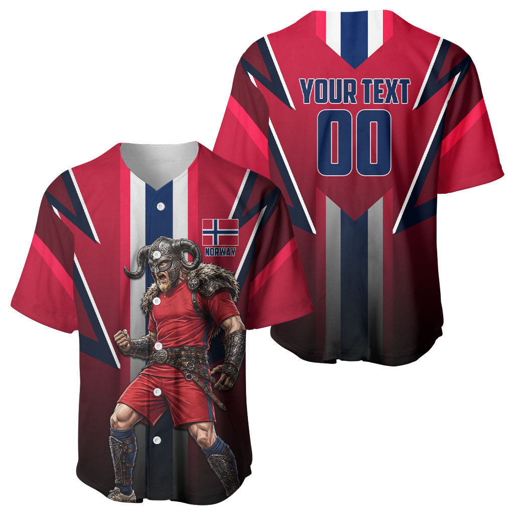 Personalized Norway Viking Baseball Jersey Nordic Flag Sports Style