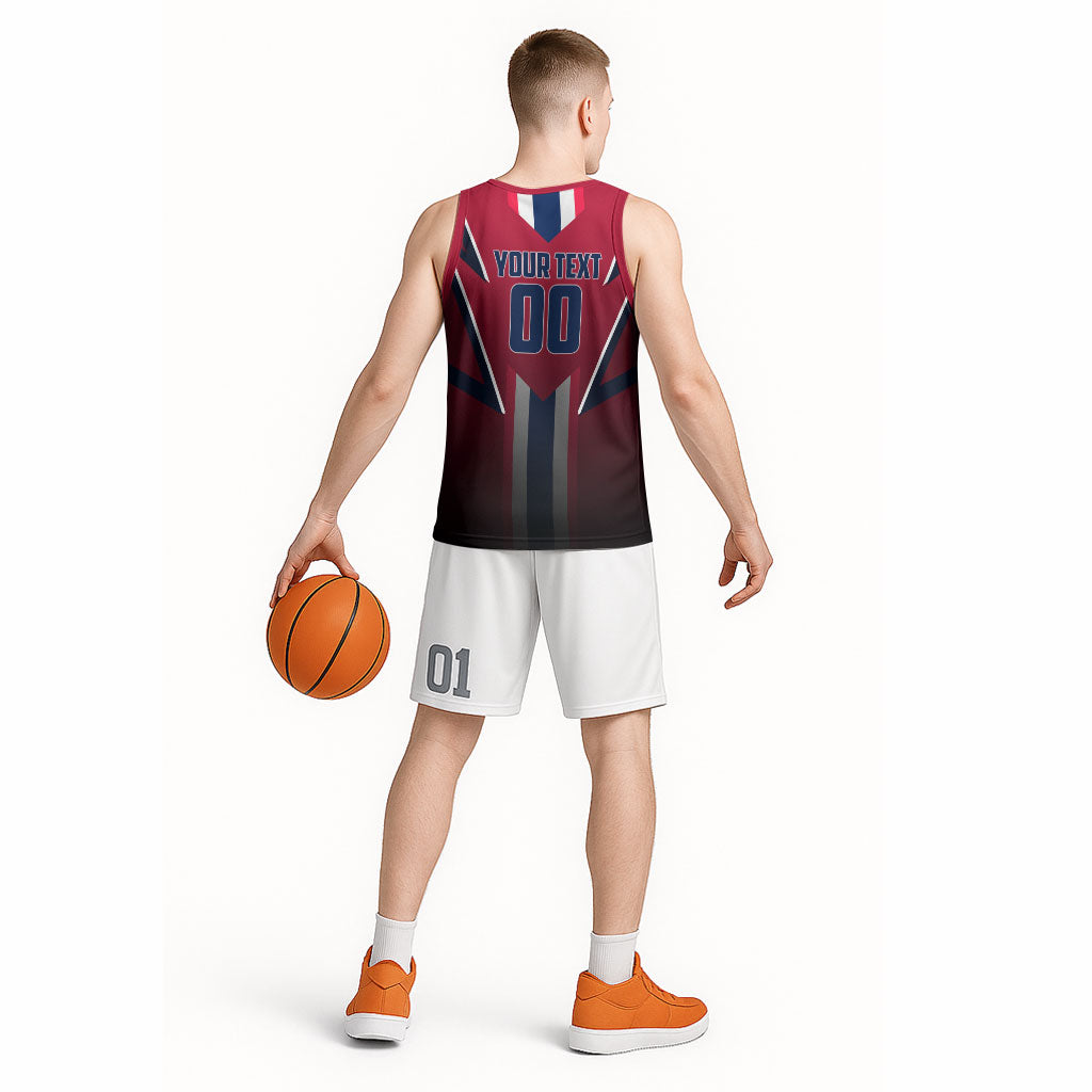 Personalized Norway Viking Basketball Jersey Nordic Flag Sports Style