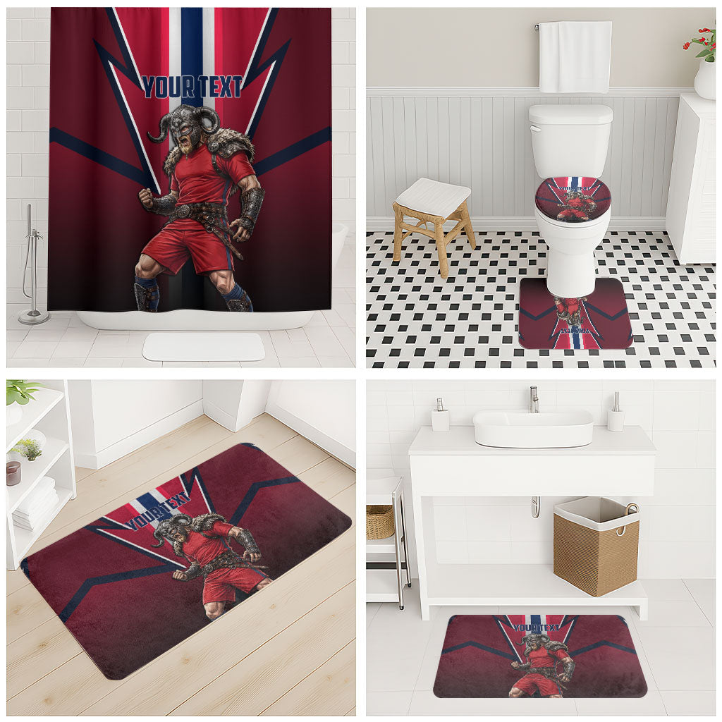 Personalized Norway Viking Bathroom Set Nordic Flag Sports Style