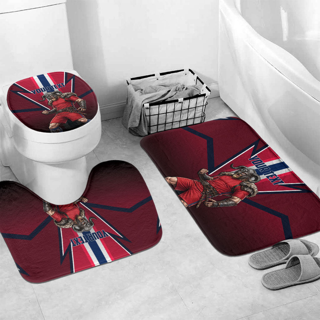 Personalized Norway Viking Bathroom Set Nordic Flag Sports Style