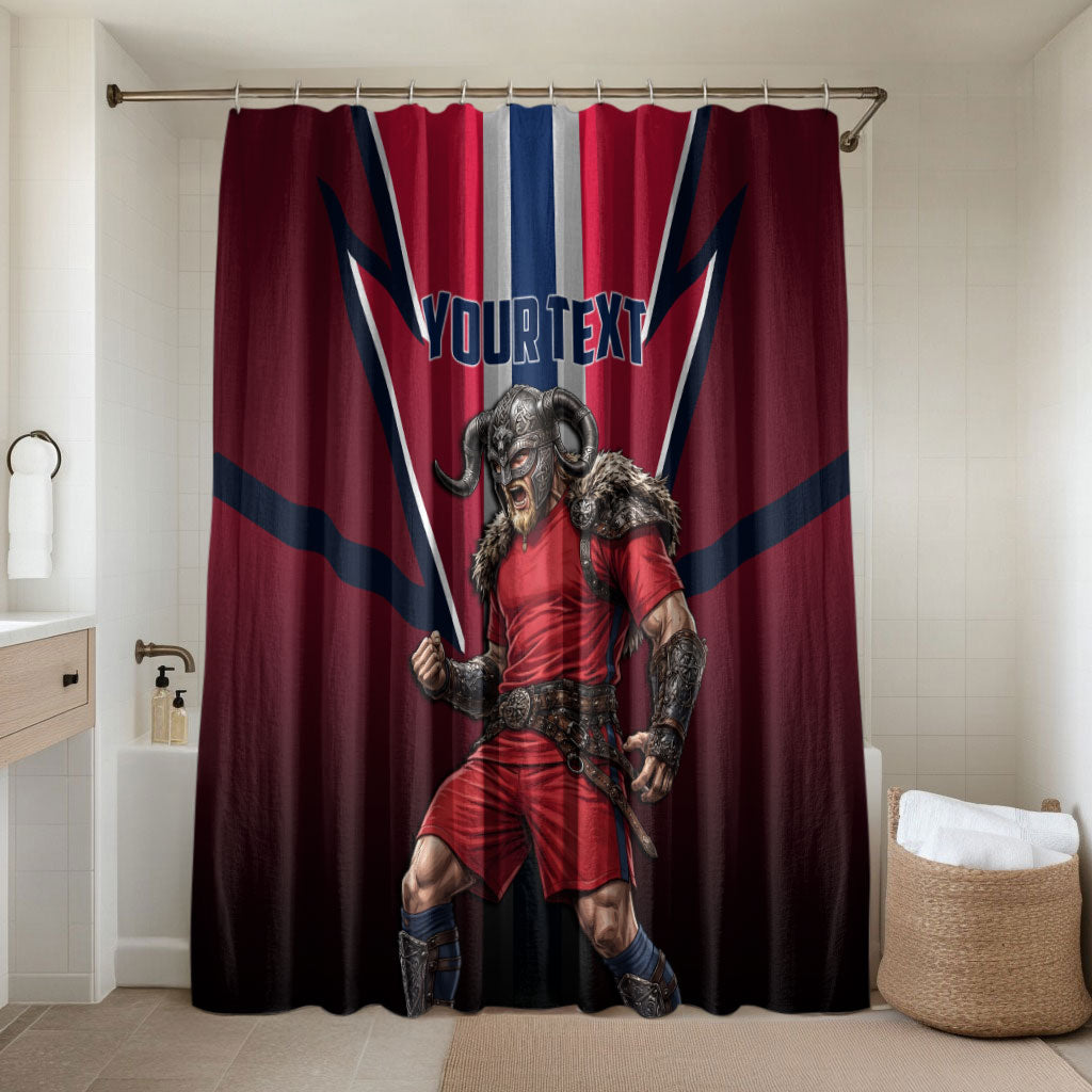 Personalized Norway Viking Bathroom Set Nordic Flag Sports Style