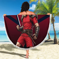 Personalized Norway Viking Beach Blanket Nordic Flag Sports Style