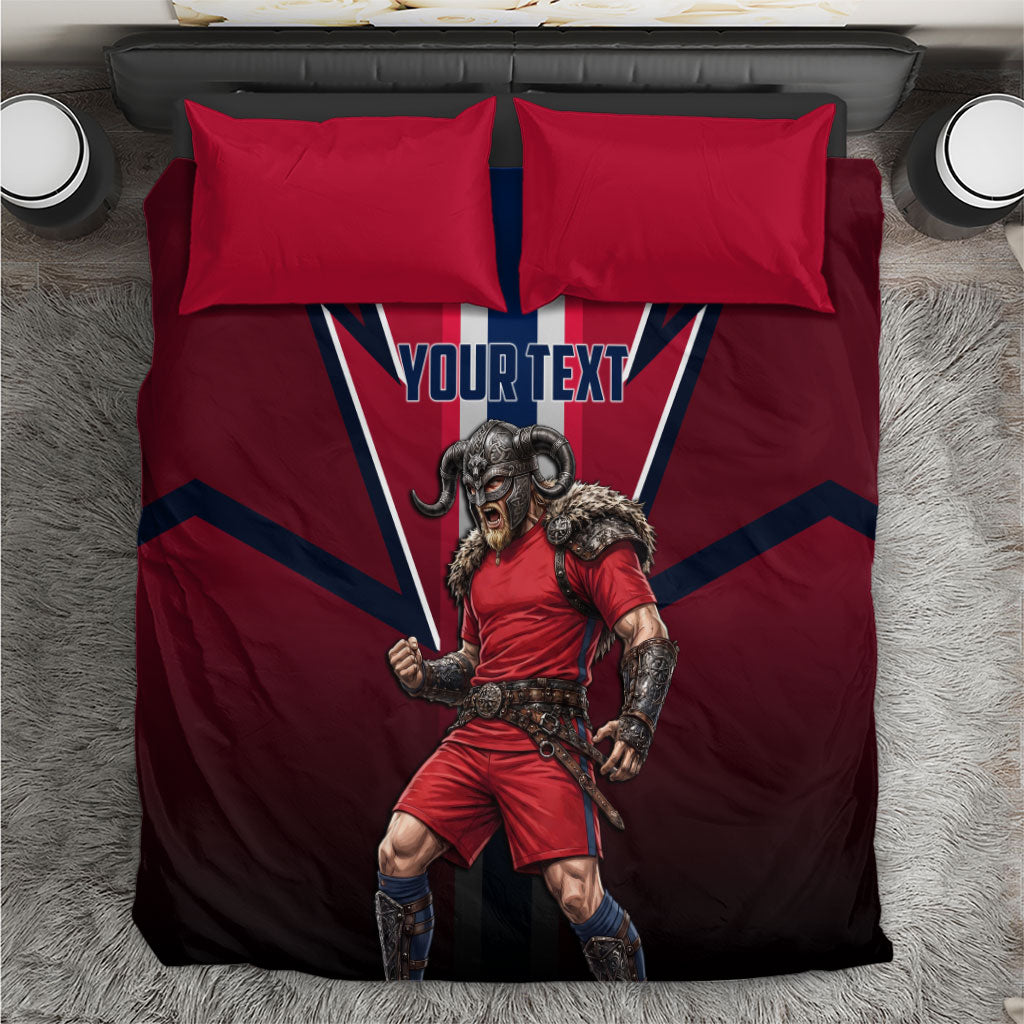 Personalized Norway Viking Bedding Set Nordic Flag Sports Style