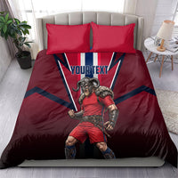 Personalized Norway Viking Bedding Set Nordic Flag Sports Style