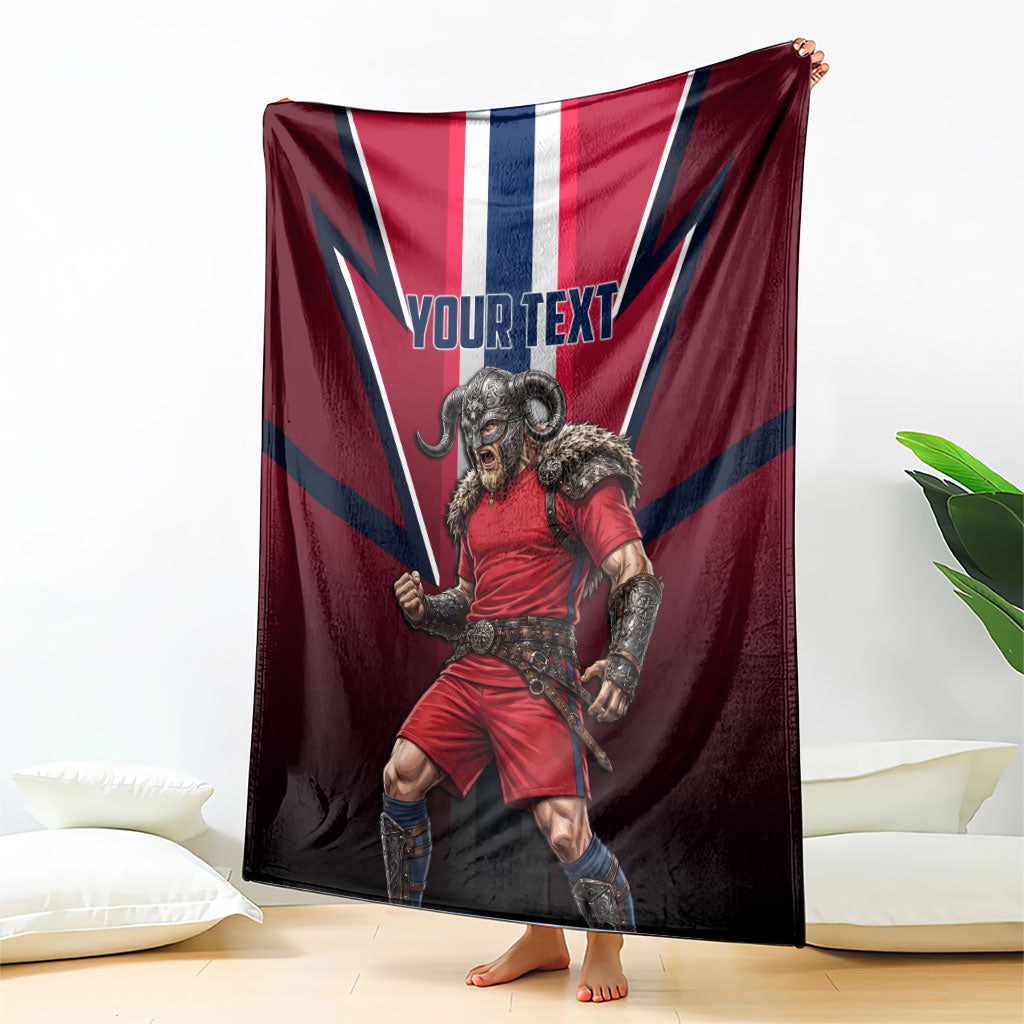 Personalized Norway Viking Blanket Nordic Flag Sports Style
