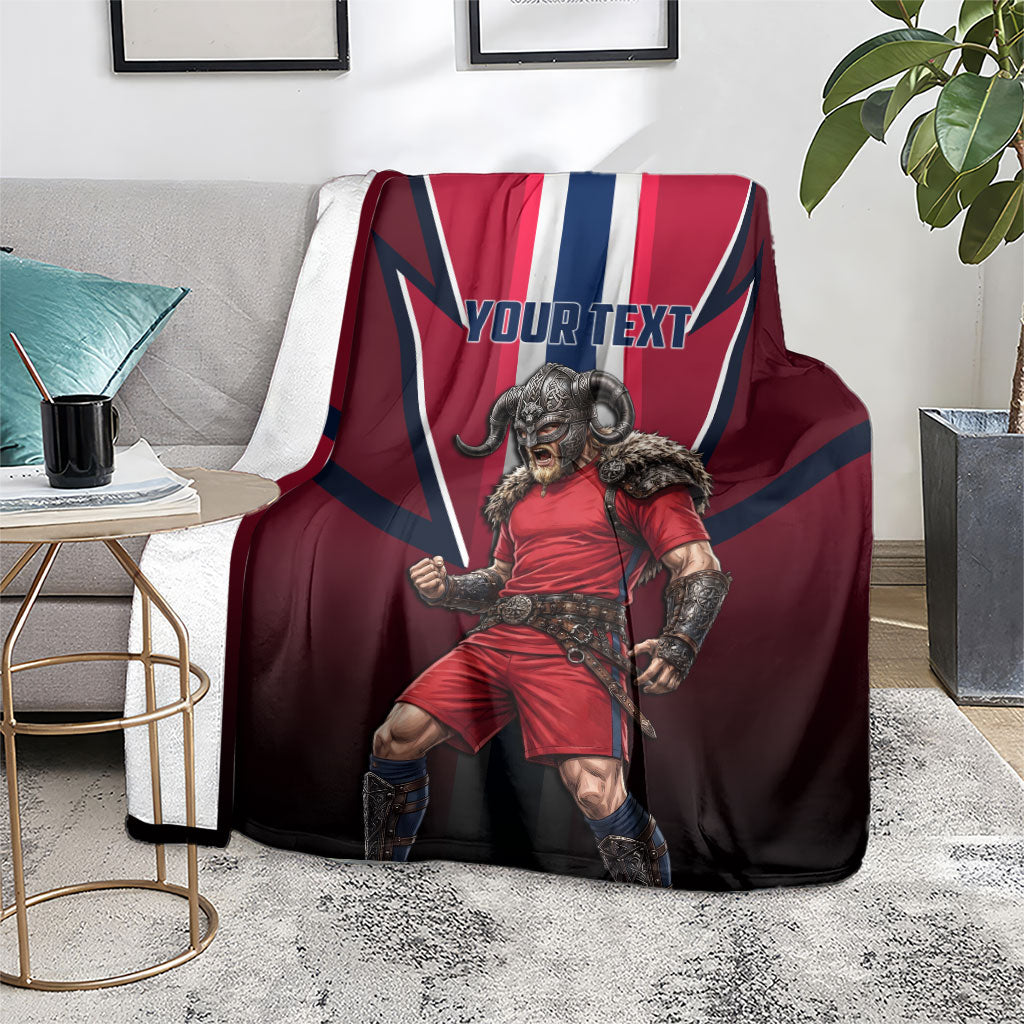 Personalized Norway Viking Blanket Nordic Flag Sports Style