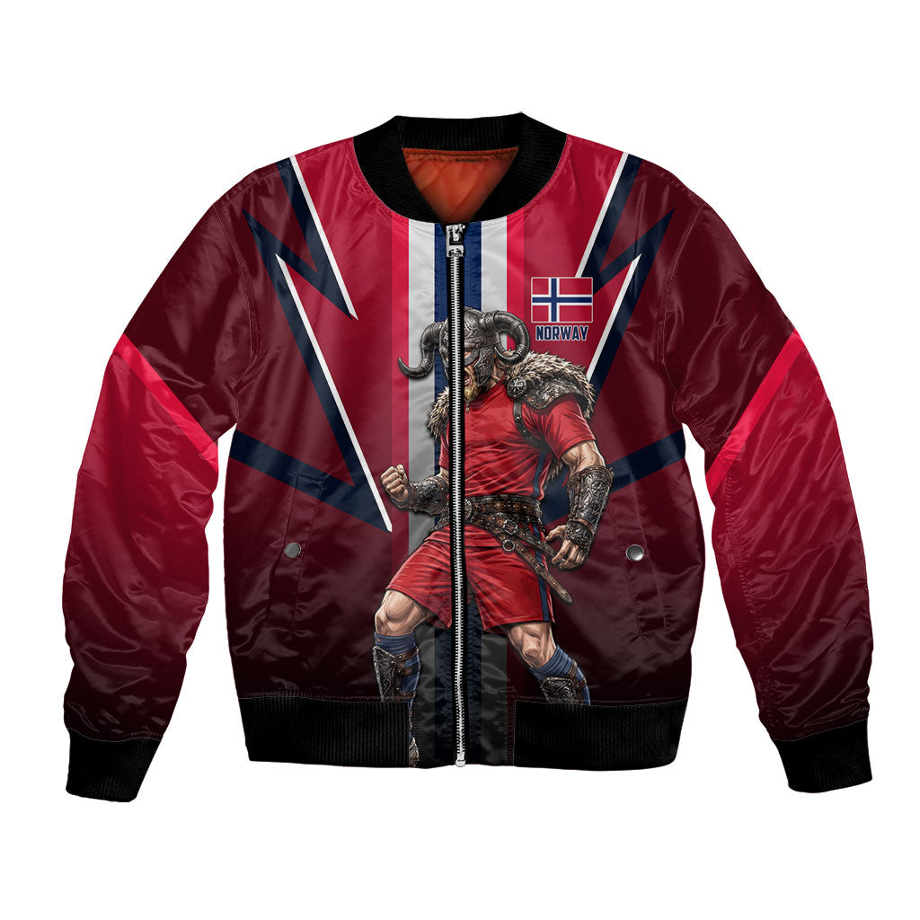 Personalized Norway Viking Bomber Jacket Nordic Flag Sports Style