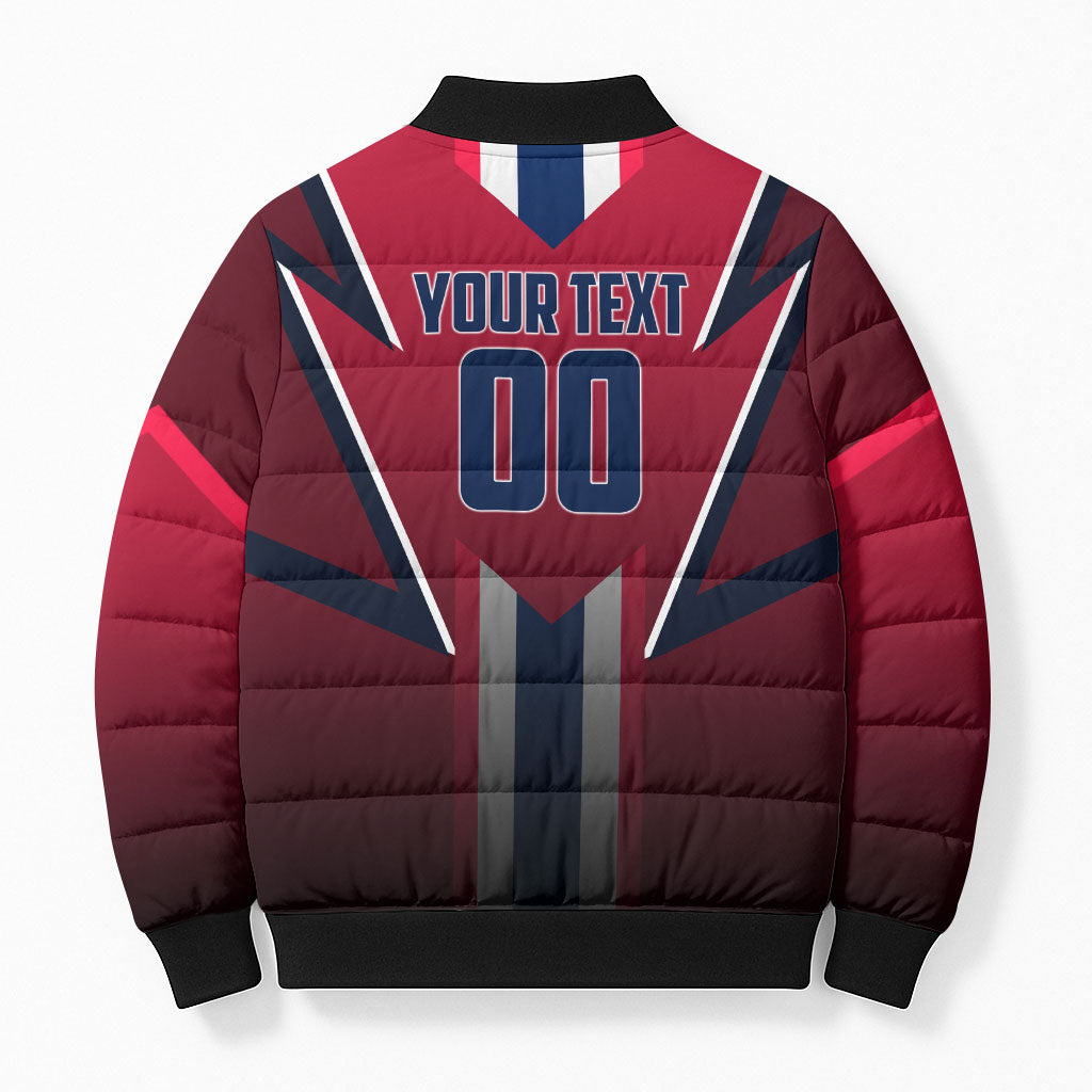 Personalized Norway Viking Bomber Puffer Jacket Nordic Flag Sports Style