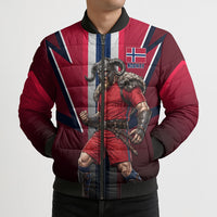 Personalized Norway Viking Bomber Puffer Jacket Nordic Flag Sports Style