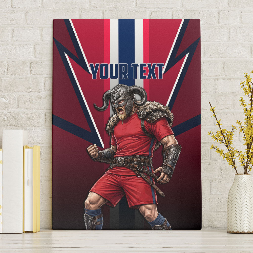 Personalized Norway Viking Canvas Wall Art Nordic Flag Sports Style