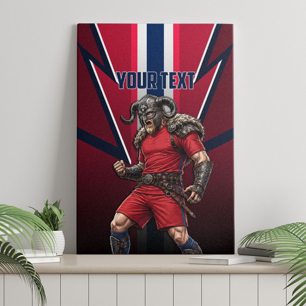 Personalized Norway Viking Canvas Wall Art Nordic Flag Sports Style