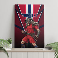 Personalized Norway Viking Canvas Wall Art Nordic Flag Sports Style