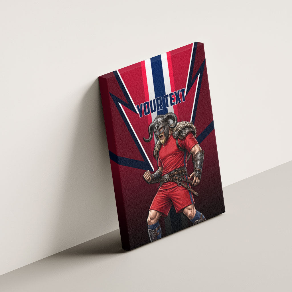 Personalized Norway Viking Canvas Wall Art Nordic Flag Sports Style