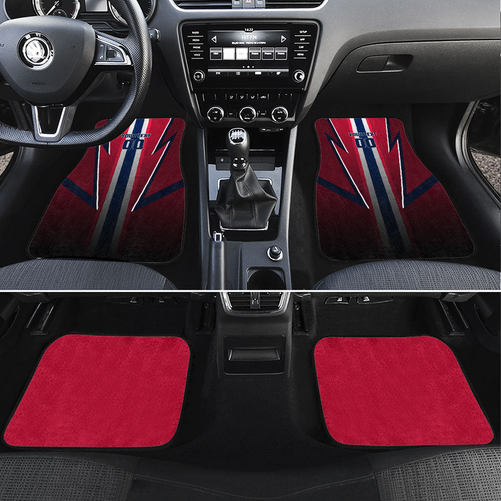 Personalized Norway Viking Car Mats Nordic Flag Sports Style