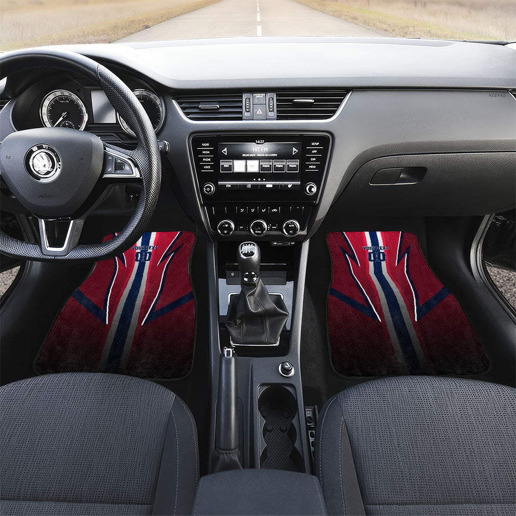 Personalized Norway Viking Car Mats Nordic Flag Sports Style