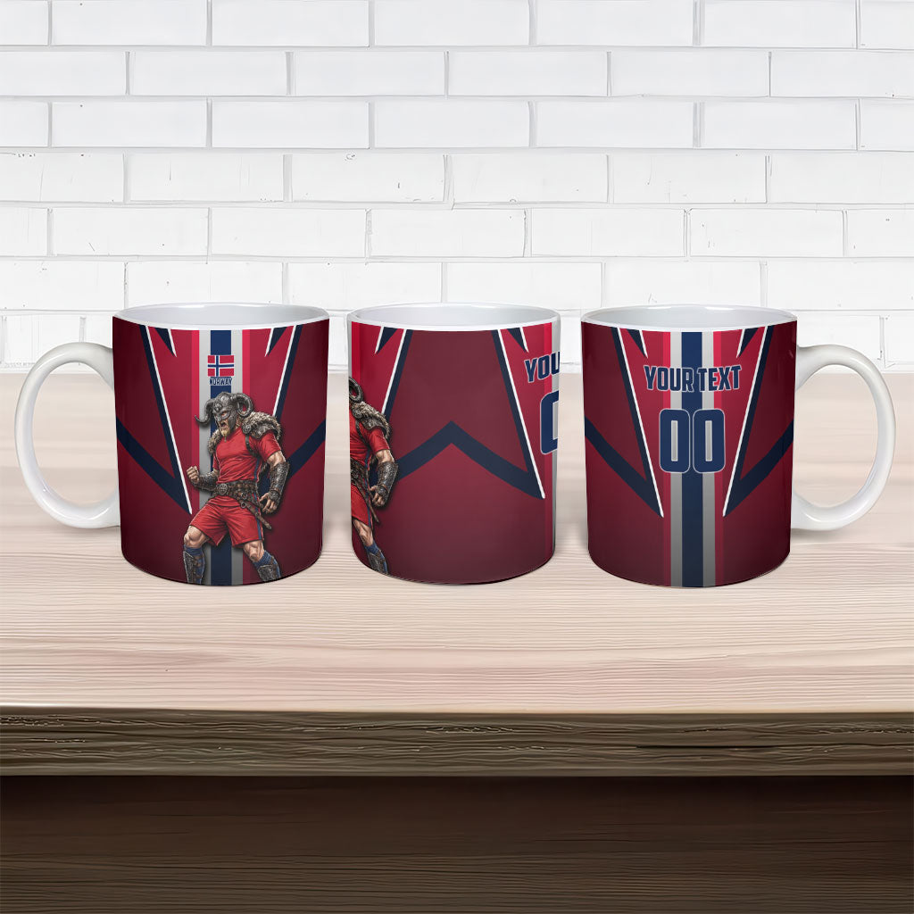 Personalized Norway Viking Ceramic Mug Nordic Flag Sports Style
