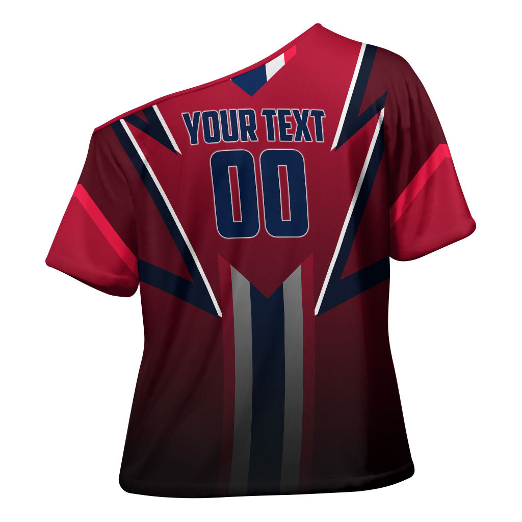 Personalized Norway Viking Cross Shoulder Shirt Nordic Flag Sports Style