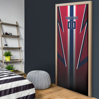 Personalized Norway Viking Door Cover Nordic Flag Sports Style