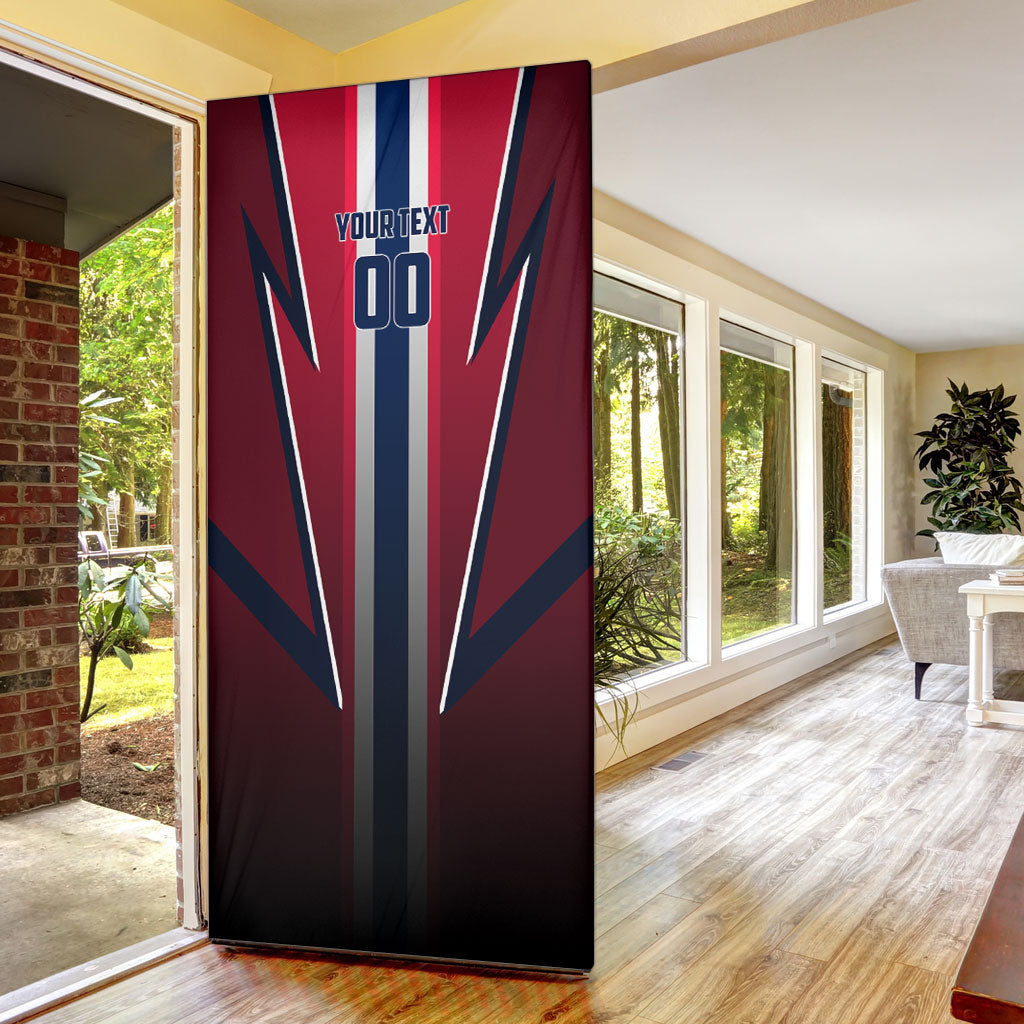 Personalized Norway Viking Door Cover Nordic Flag Sports Style