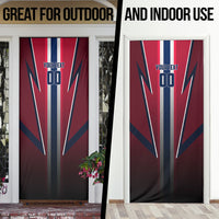 Personalized Norway Viking Door Cover Nordic Flag Sports Style