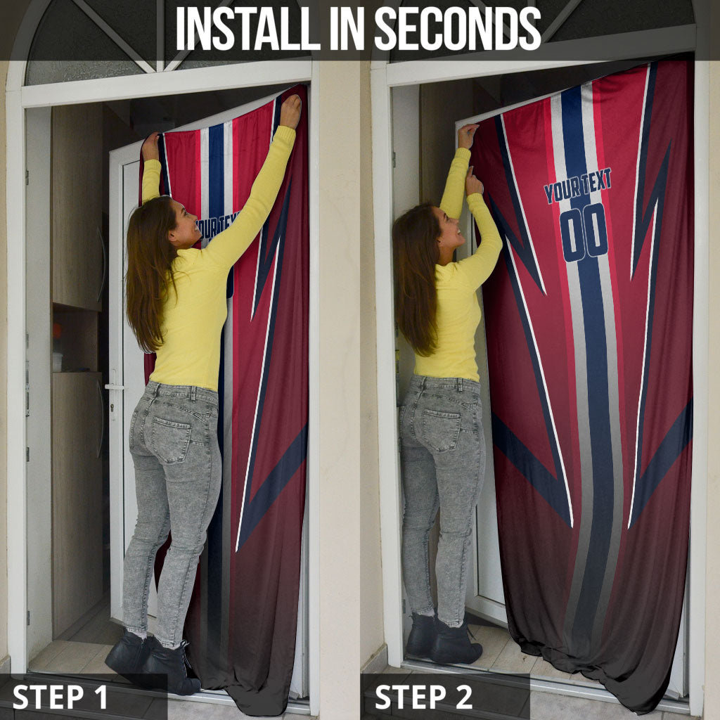 Personalized Norway Viking Door Cover Nordic Flag Sports Style