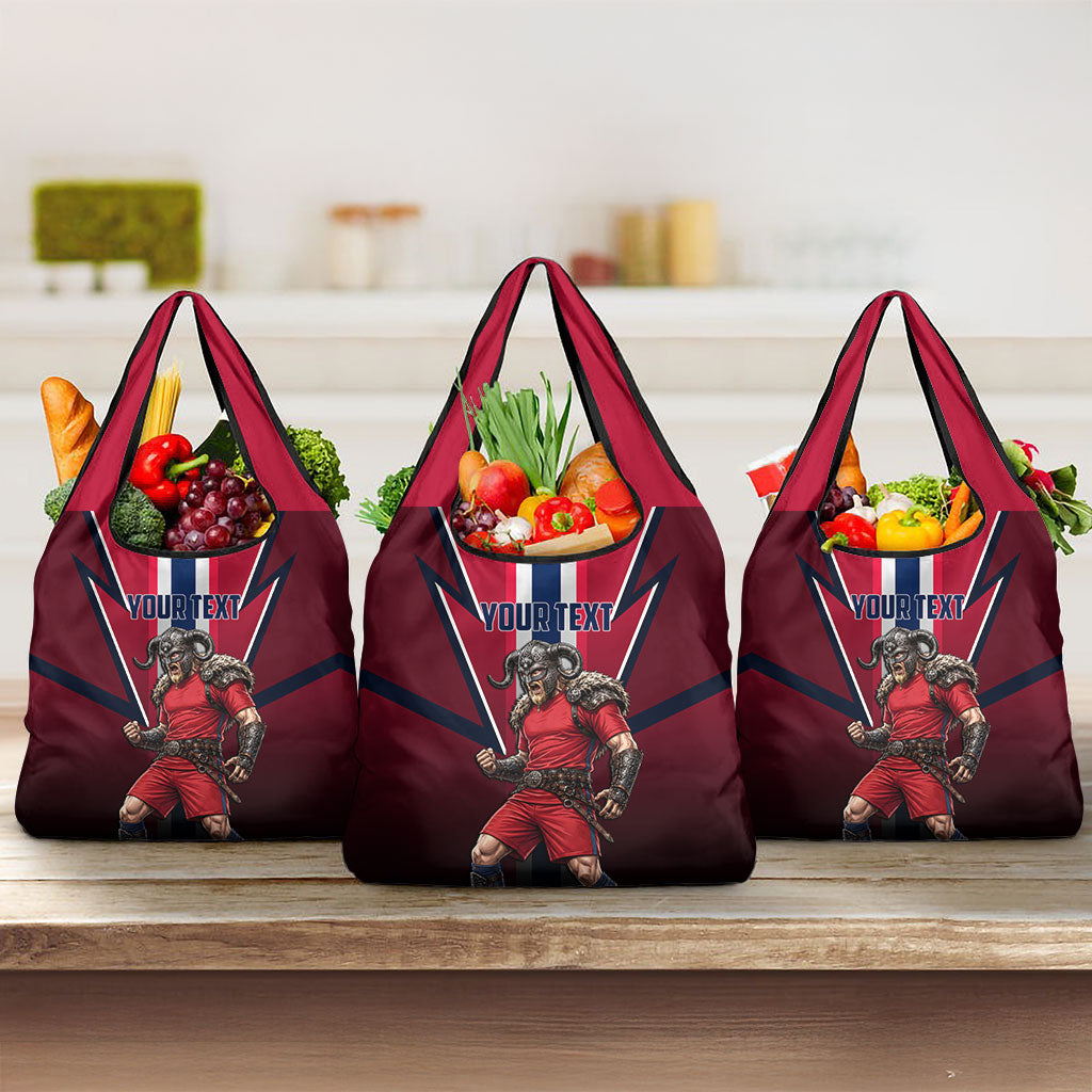 Personalized Norway Viking Grocery Bag Nordic Flag Sports Style