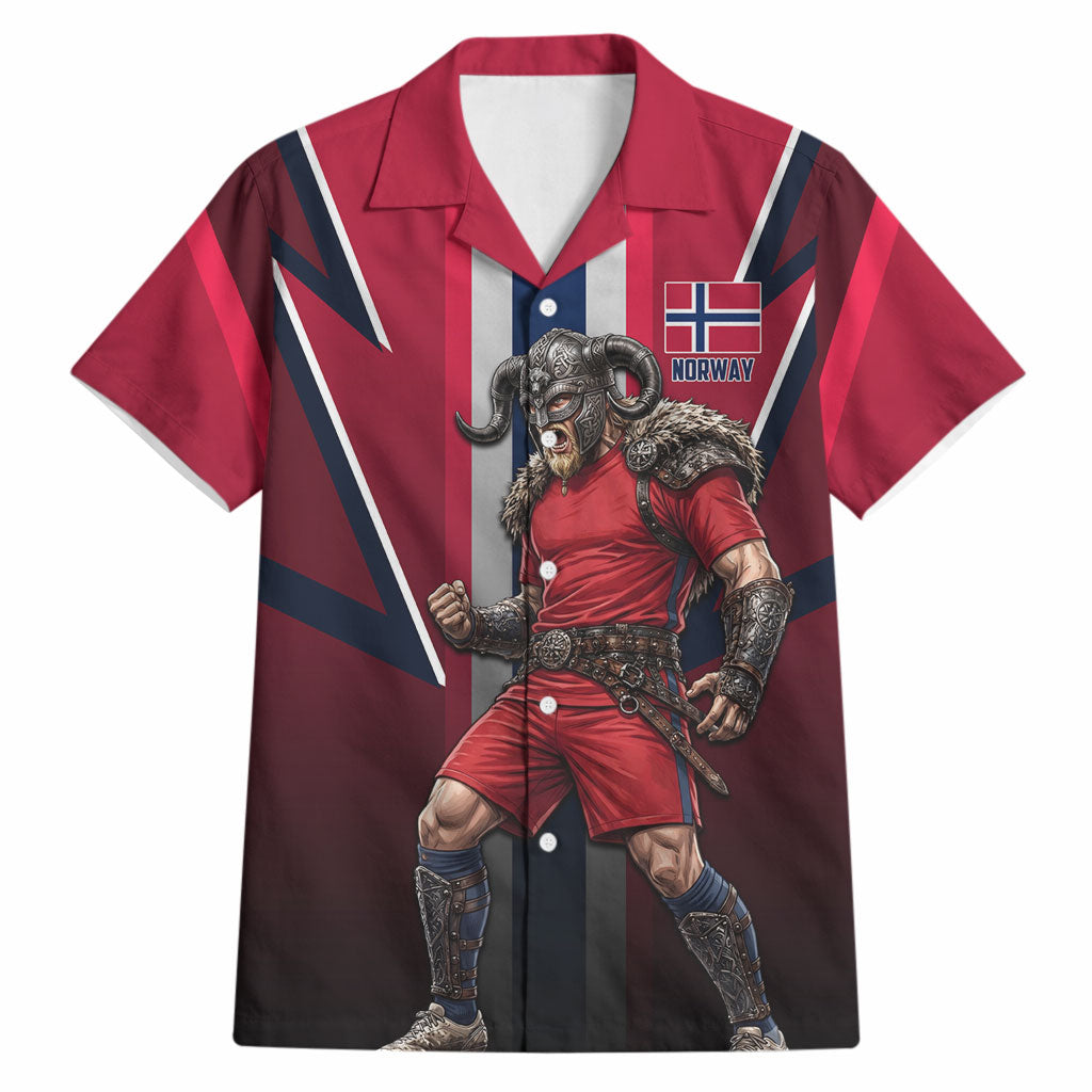 Personalized Norway Viking Hawaiian Shirt Nordic Flag Sports Style