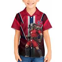 Personalized Norway Viking Hawaiian Shirt Nordic Flag Sports Style