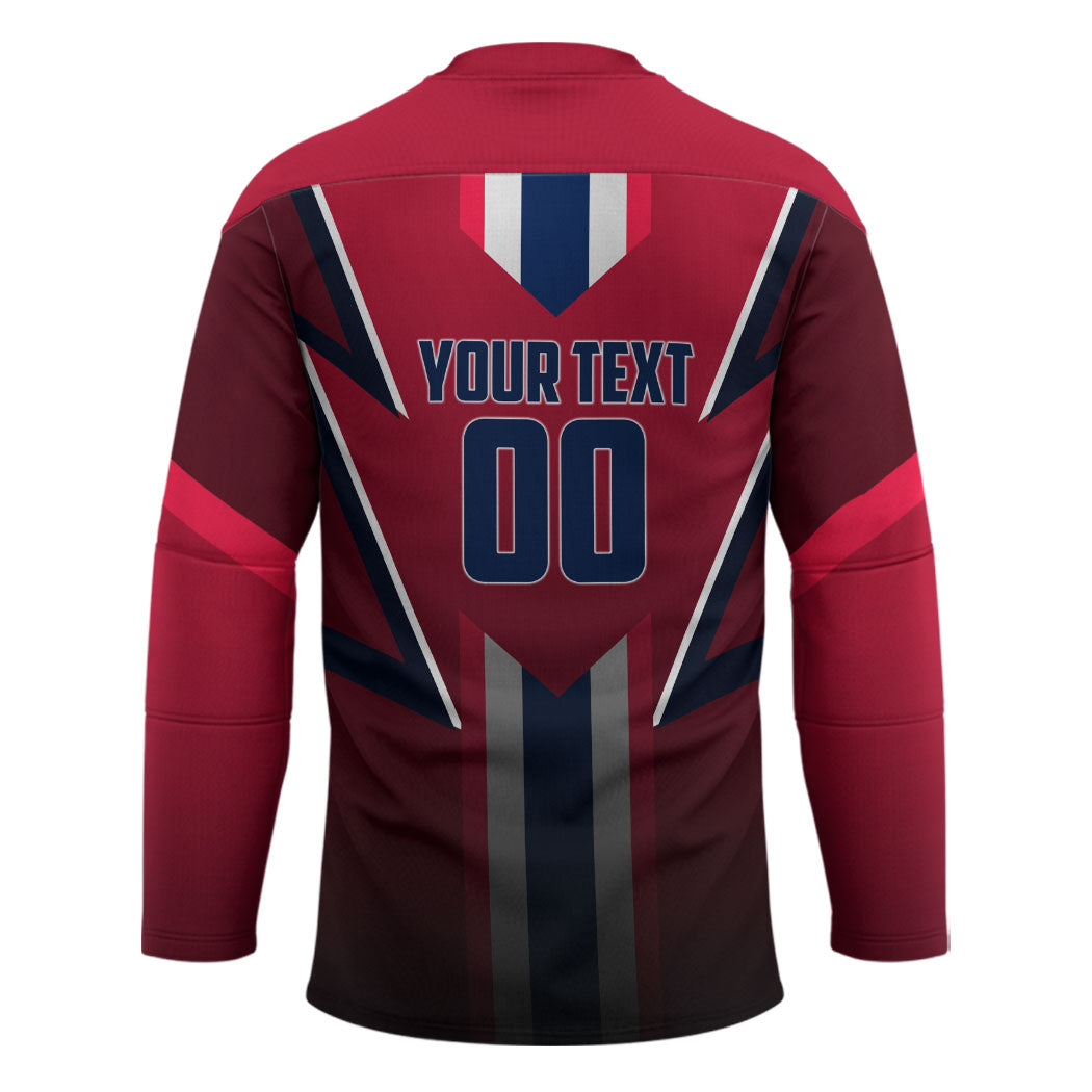 Personalized Norway Viking Hockey Jersey Nordic Flag Sports Style