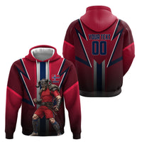 Personalized Norway Viking Hoodie Nordic Flag Sports Style