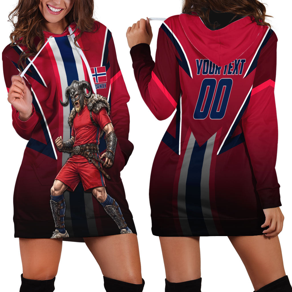Personalized Norway Viking Hoodie Dress Nordic Flag Sports Style
