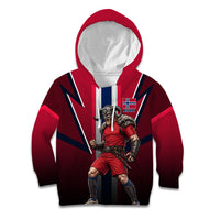 Personalized Norway Viking Kid Hoodie Nordic Flag Sports Style