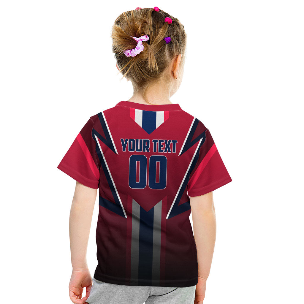 Personalized Norway Viking Kid T Shirt Nordic Flag Sports Style