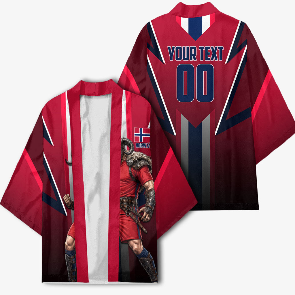 Personalized Norway Viking Kimono Nordic Flag Sports Style