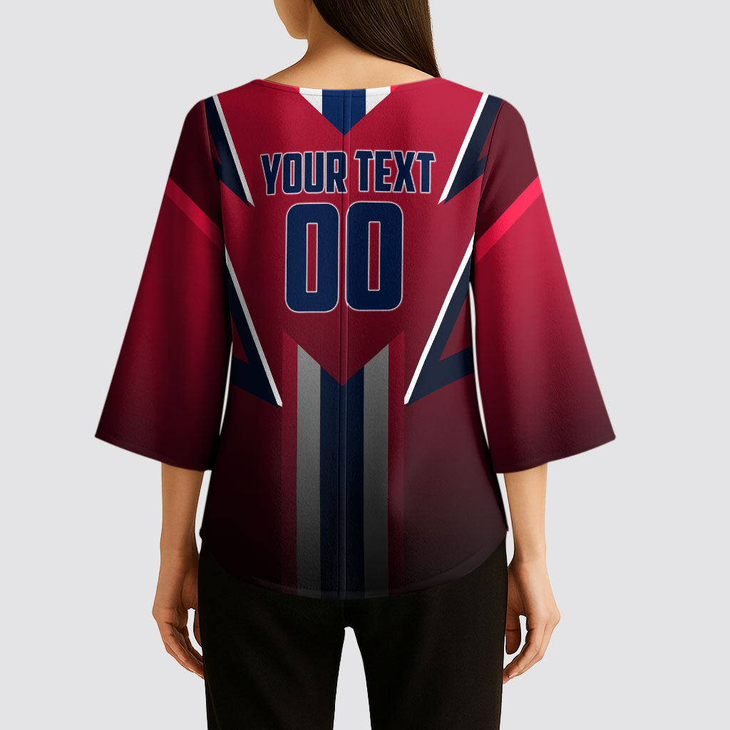 Personalized Norway Viking Kimono Sleeve Blouse Nordic Flag Sports Style