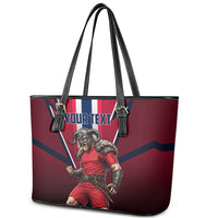 Personalized Norway Viking Leather Tote Bag Nordic Flag Sports Style