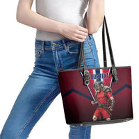 Personalized Norway Viking Leather Tote Bag Nordic Flag Sports Style