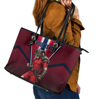 Personalized Norway Viking Leather Tote Bag Nordic Flag Sports Style