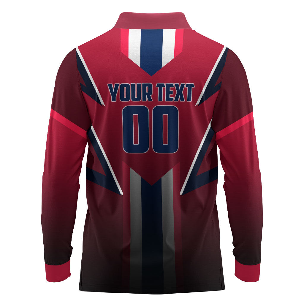 Personalized Norway Viking Long Sleeve Polo Shirt Nordic Flag Sports Style