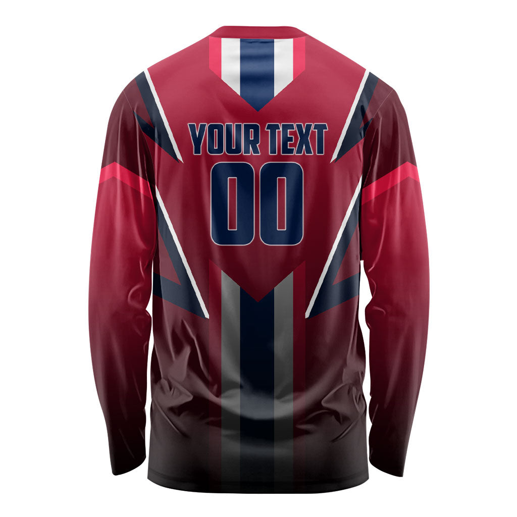 Personalized Norway Viking Long Sleeve Shirt Nordic Flag Sports Style