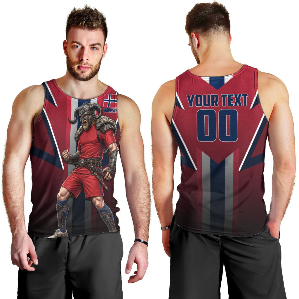 Personalized Norway Viking Men Tank Top Nordic Flag Sports Style