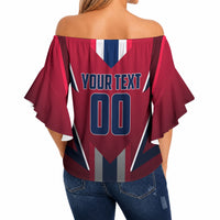 Personalized Norway Viking Off Shoulder Wrap Waist Top Nordic Flag Sports Style