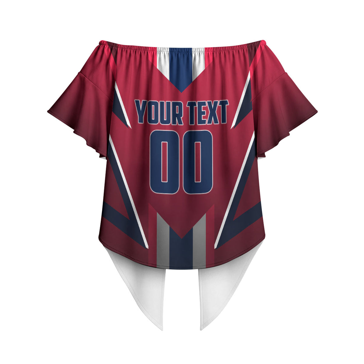 Personalized Norway Viking Off Shoulder Wrap Waist Top Nordic Flag Sports Style