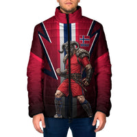 Personalized Norway Viking Padded Jacket Nordic Flag Sports Style