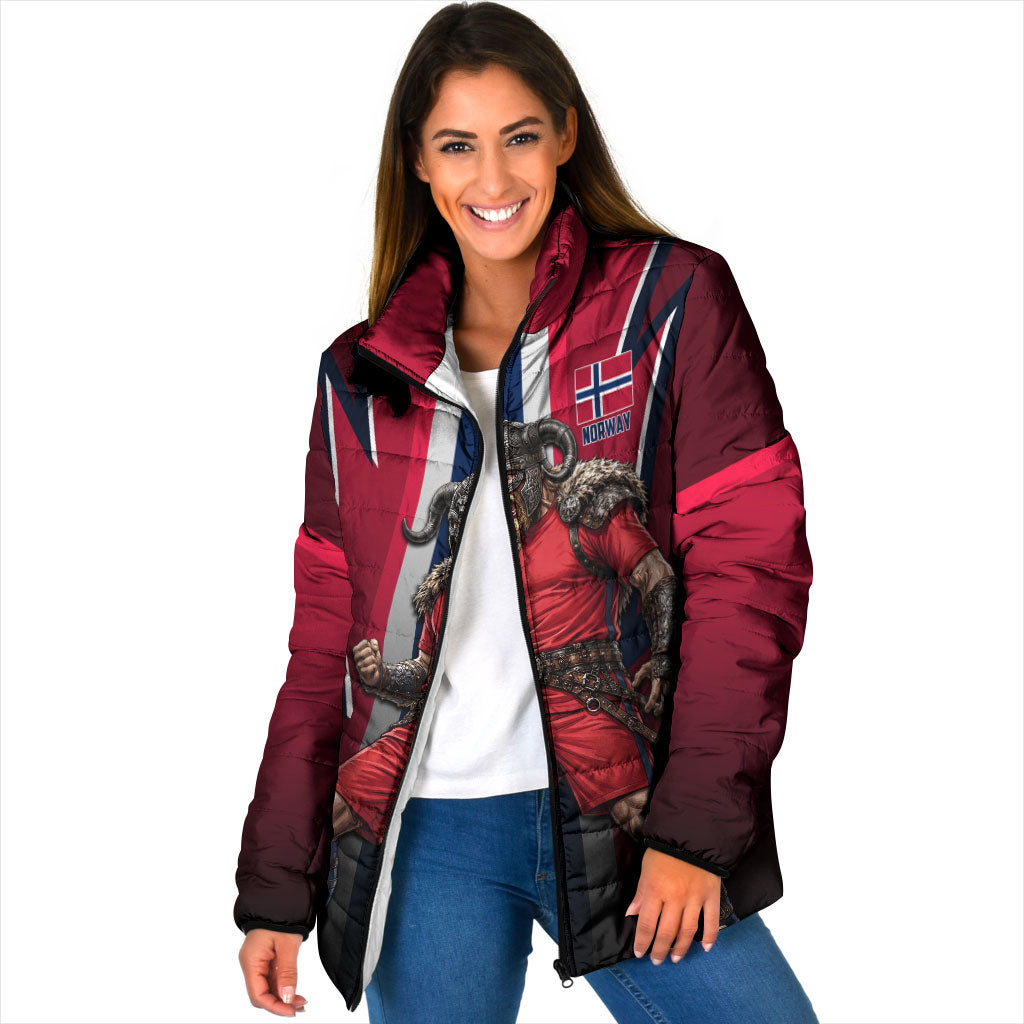 Personalized Norway Viking Padded Jacket Nordic Flag Sports Style