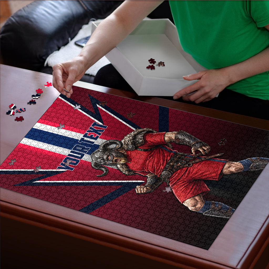 Personalized Norway Viking Puzzle Nordic Flag Sports Style